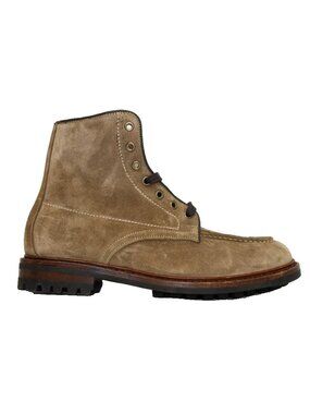 New! ALLEN EDMONDS Carter Moc Toe Weatherproof Boot Brown Suede 8 D DD464A 6700
